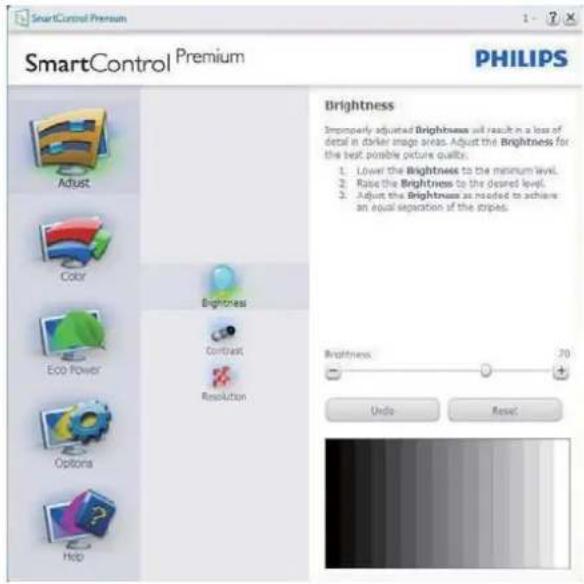 PHILIPS Brilliance 240P4 - Adjust (Anpassen)-Menü - 1