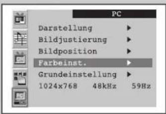 SAMSUNG SyncMaster 241MP - Farbeinstellungen ändern - 1