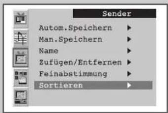 SAMSUNG SyncMaster 241MP - Gespeicherte Kanäle sortieren - 2