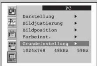 SAMSUNG SyncMaster 241MP - Bildeinstellungen zurücksetzen - 1