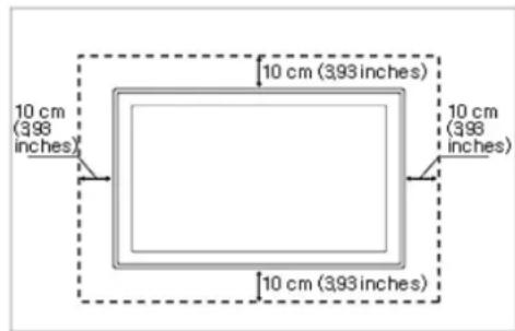 SAMSUNG SyncMaster E2420L - Securing the Installation Space - 3