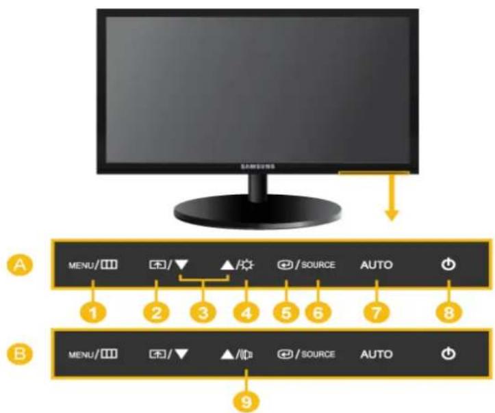 SAMSUNG SyncMaster E2420L - Product Operating Buttons - 1