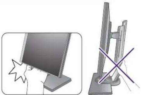 BENQ SW2401PT - Adjusting the monitor height - 3