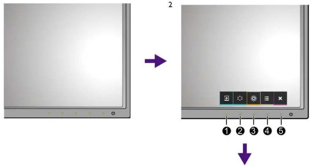 BENQ SW2401PT - Basic menu operation - 1