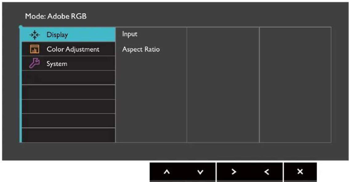 BENQ SW2401PT - Display menu - 1