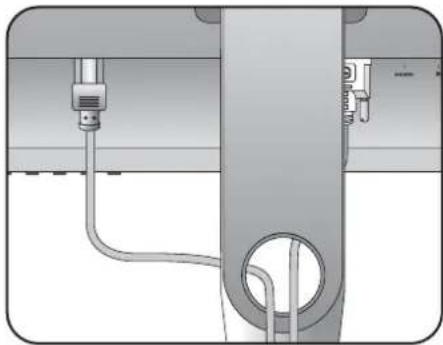 BENQ SW2401PT - Connect the power cable to the monitor. - 3
