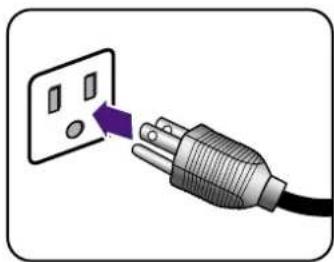 BENQ SW2401PT - Connect the power cable to the monitor. - 4