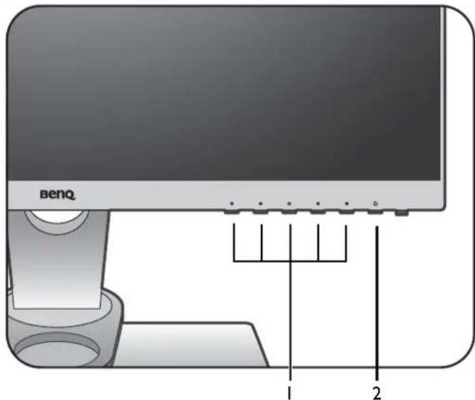 BENQ SW2401PT - The control panel - 1