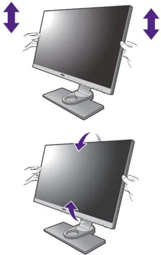 BENQ SW2401PT - Connect the PC video cable - 1