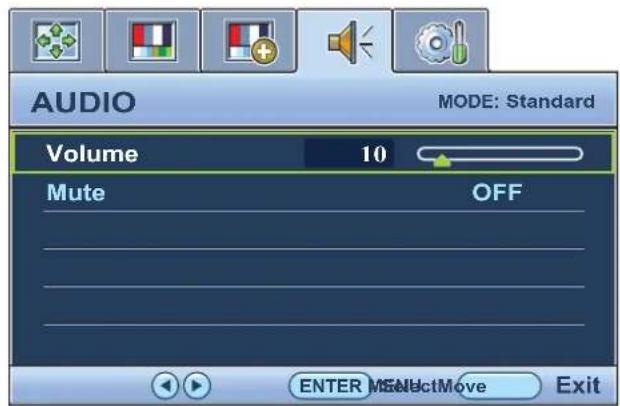 BENQ V2220H - Audio menu - 1