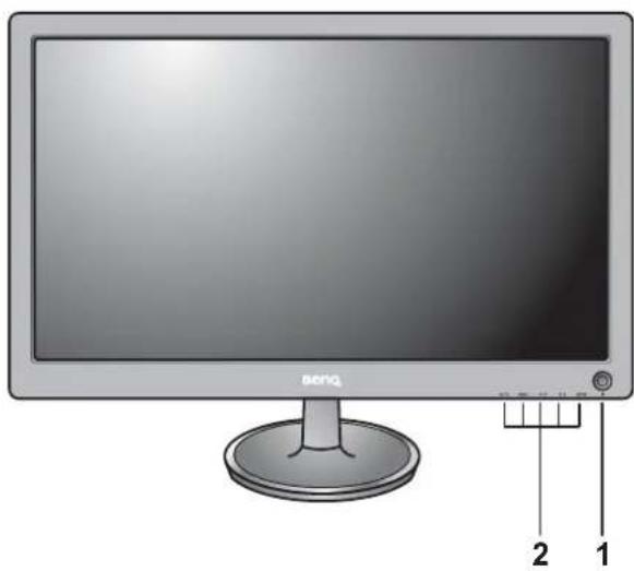 BENQ V2220H - Front view - 1