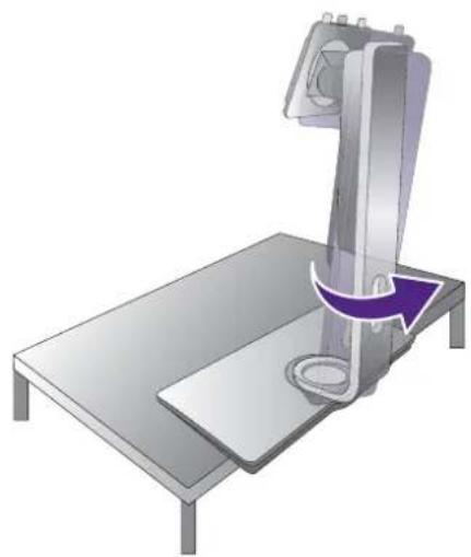 BENQ PV3200PT - Remove the monitor base. - 2