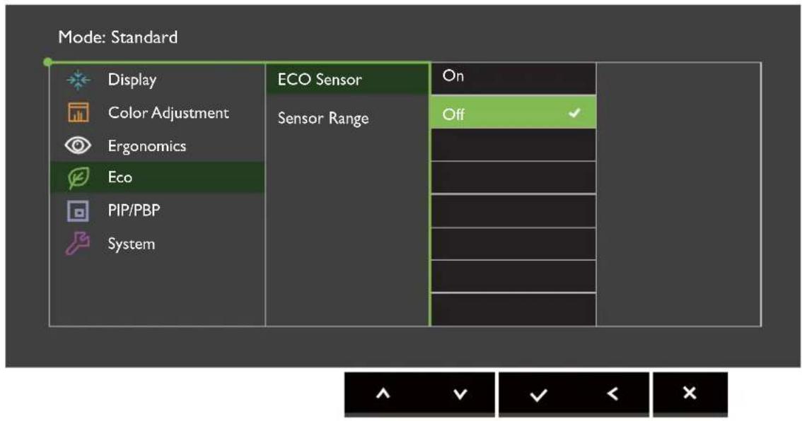 BENQ PV3200PT - Eco menu - 1