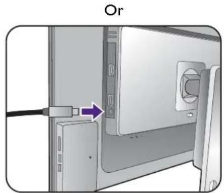 BENQ PV3200PT - Connect USB devices. - 2