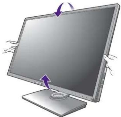 BENQ PV3200PT - Attach the monitor base. - 4