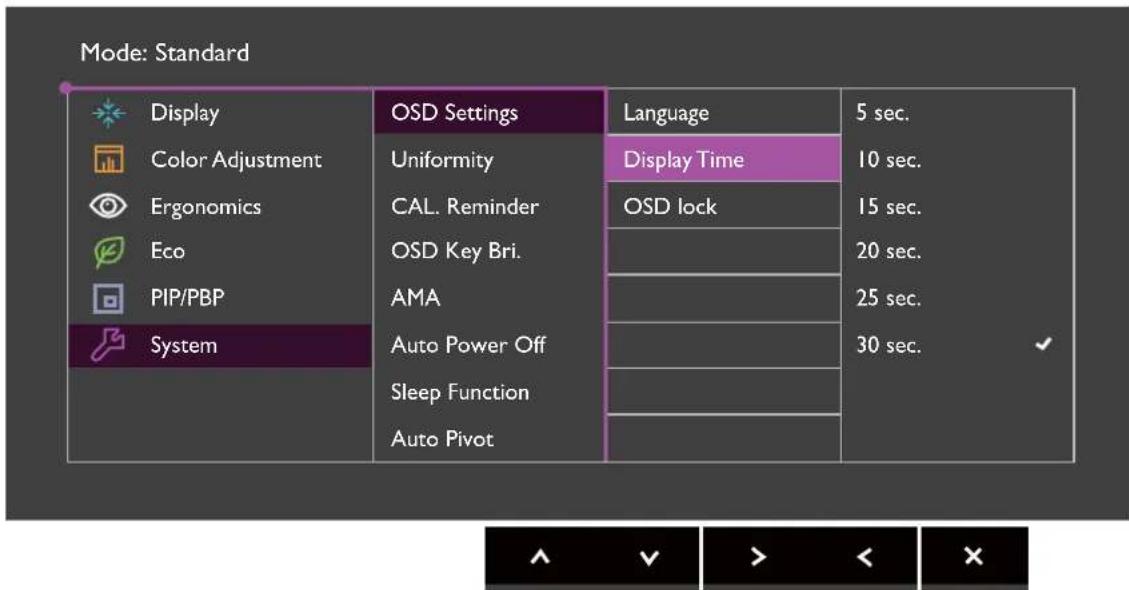 BENQ PV3200PT - System menu - 1
