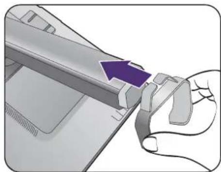 BENQ GW2760 - How to attach the monitor base - 4