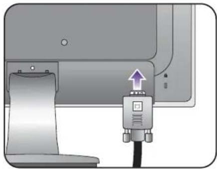 BENQ GW2760 - To Connect the D-Sub Cable - 1