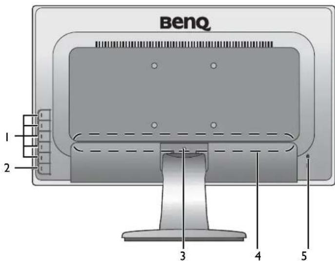 BENQ GW2760 - Back view - 1