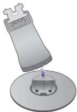 BENQ GW2760 - Attach the monitor base. - 3