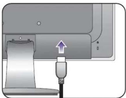 BENQ GW2760 - To Connect the DP Cable - 5