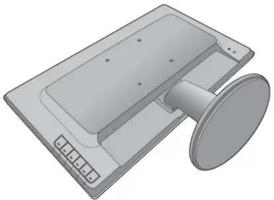 BENQ GW2760 - Press the locking clips to detach the monitor base from the monitor stand arm. - 1