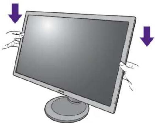 BENQ GW2760 - How to attach the monitor base - 9