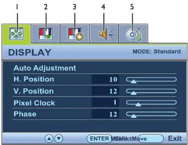 BENQ GW2450 - Main menu mode - 1