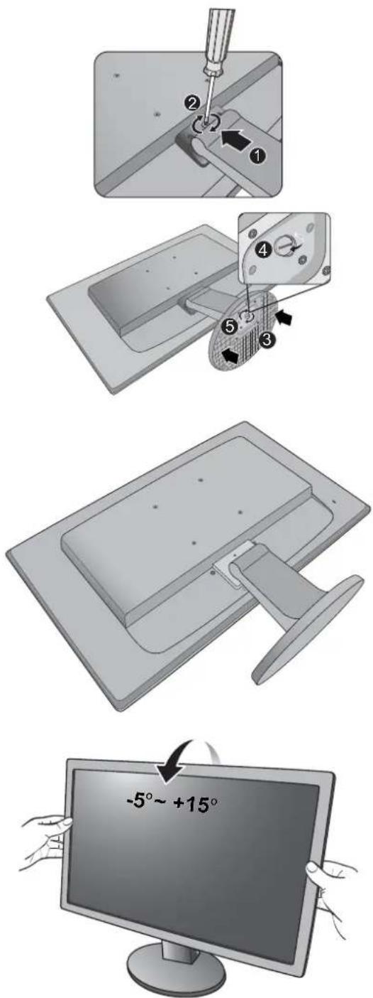 BENQ GW2450 - Attach the monitor base. - 7