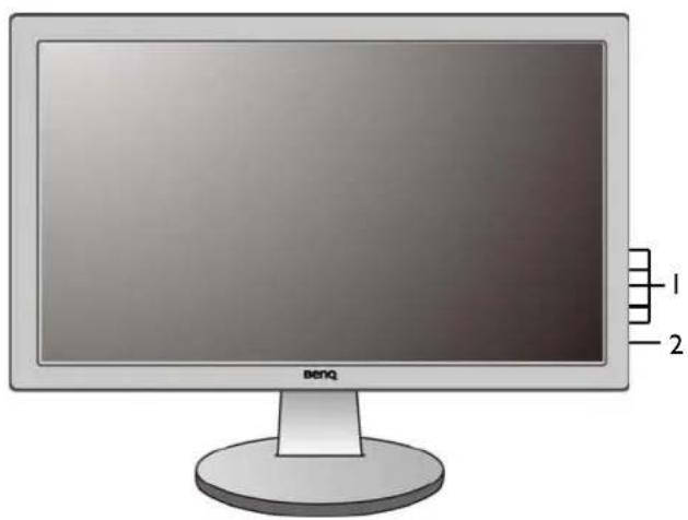 BENQ GW2450 - Getting to know your monitor - 1
