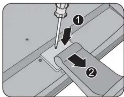 BENQ GW2450 - Remove the monitor base. - 2
