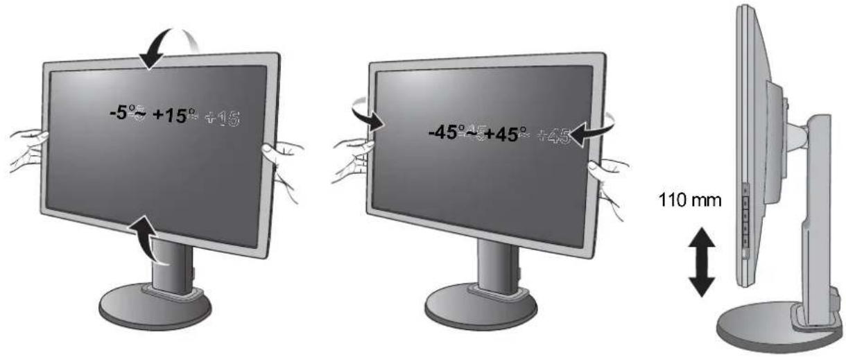 BENQ GW2450 - Viewing angle adjustment - 1