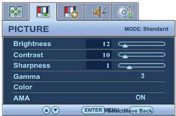 BENQ GW2450 - Picture menu - 1