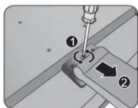 BENQ GW2450 - Remove the monitor base. - 3