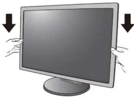 BENQ GW2450 - How to attach the monitor base - 8