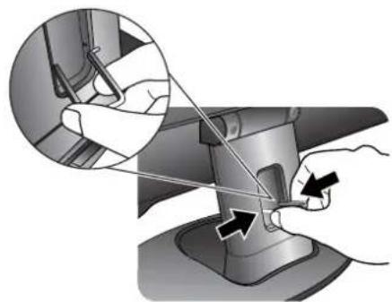 BENQ GW2320 - Route the cables via the cable clip. - 2