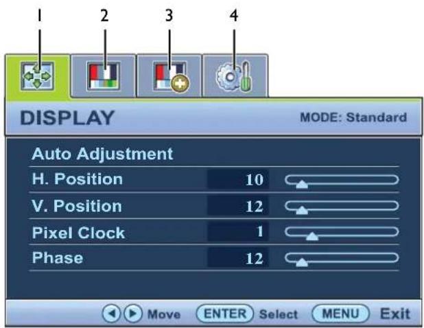 BENQ GW2320 - Main menu mode - 1