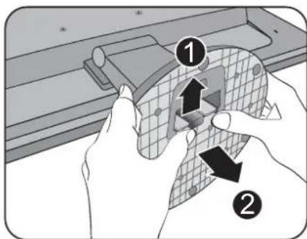 BENQ GW2255 - Remove the monitor stand. - 3