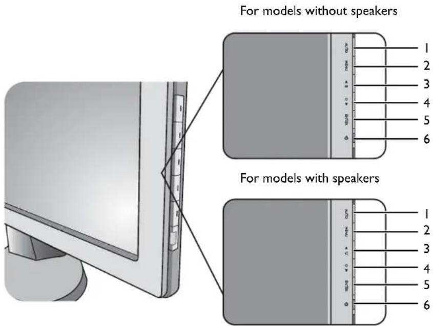 BENQ GW2255 - The control panel - 1
