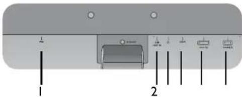 BENQ GW2255 - Models with HDMI inputs I. AC power input jack - 1