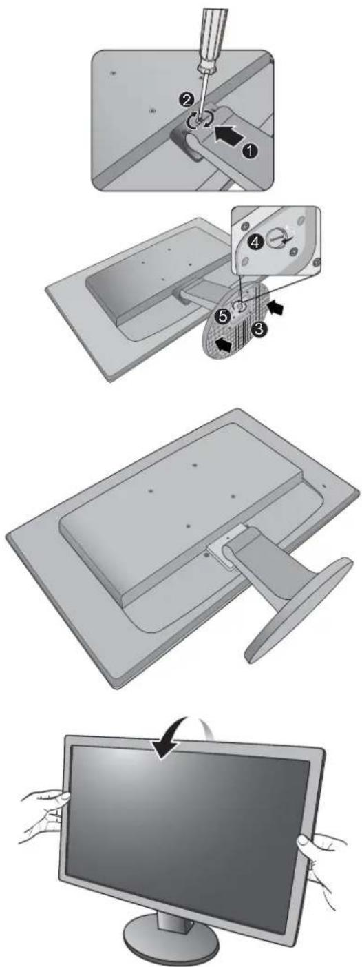 BENQ GW2255 - Attach the monitor base. - 7