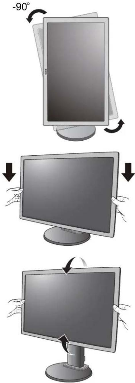 BENQ GL951AM - How to attach the monitor base - 7