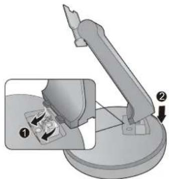 BENQ GL951AM - Attach the monitor base. - 6