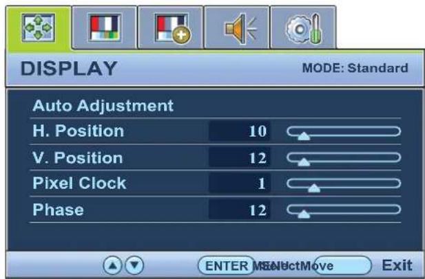 BENQ GL951AM - Display menu - 1