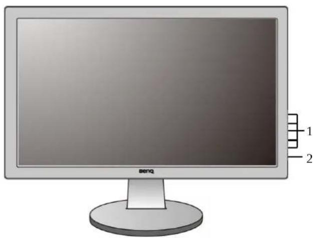 BENQ GL951AM - Getting to know your monitor - 1