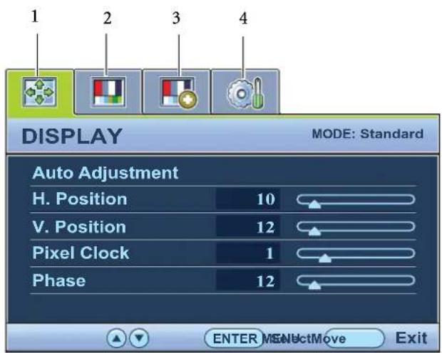 BENQ GL941 - Main menu mode - 1