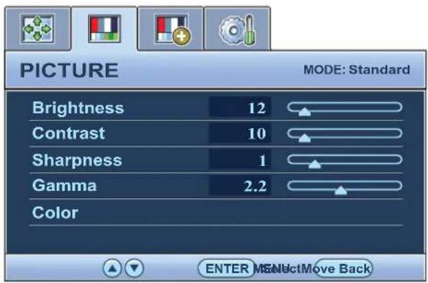 BENQ GL941 - Picture menu - 1