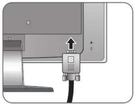 BENQ G2250HM - Schließen Sie das Audiokabel an (für Modelle mit Lautsprechern). - 1
