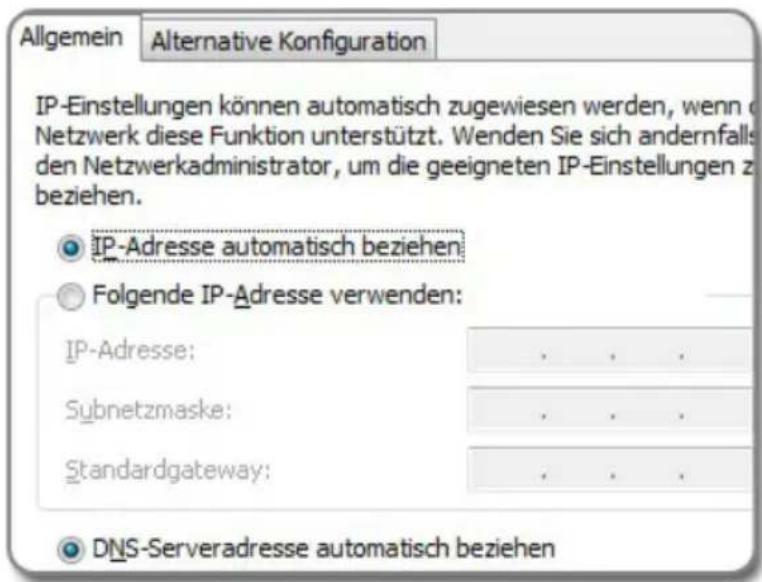 AVM Fritz!Box 7320 - IP-Adresse automatisch beziehen in Windows - 2