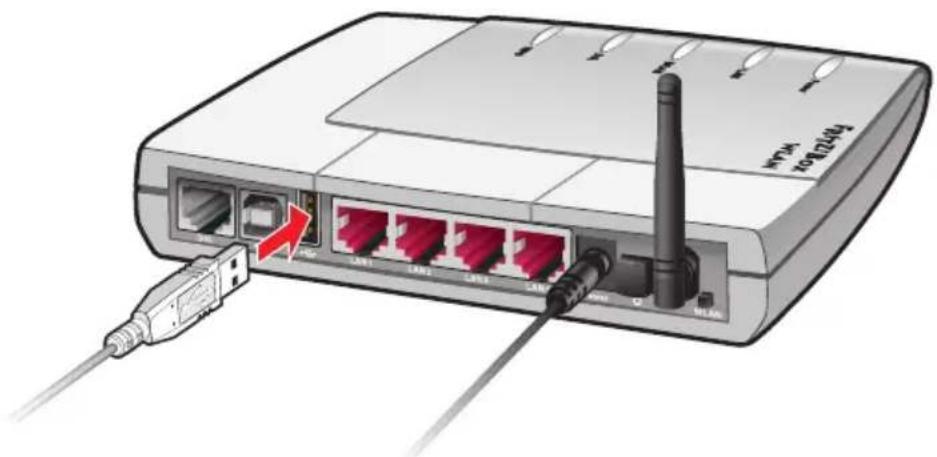 AVM Fritz!Box 3170 - USB-Geräte anschließen - 1
